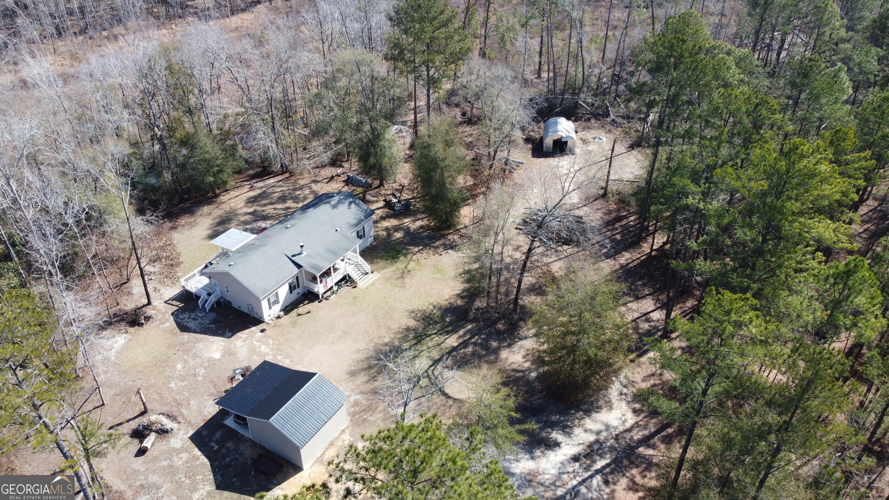 1952 Jump N Run Road Kite, GA 31049 - Photo 10 of 14 an aerial view of residential house with outdoor space