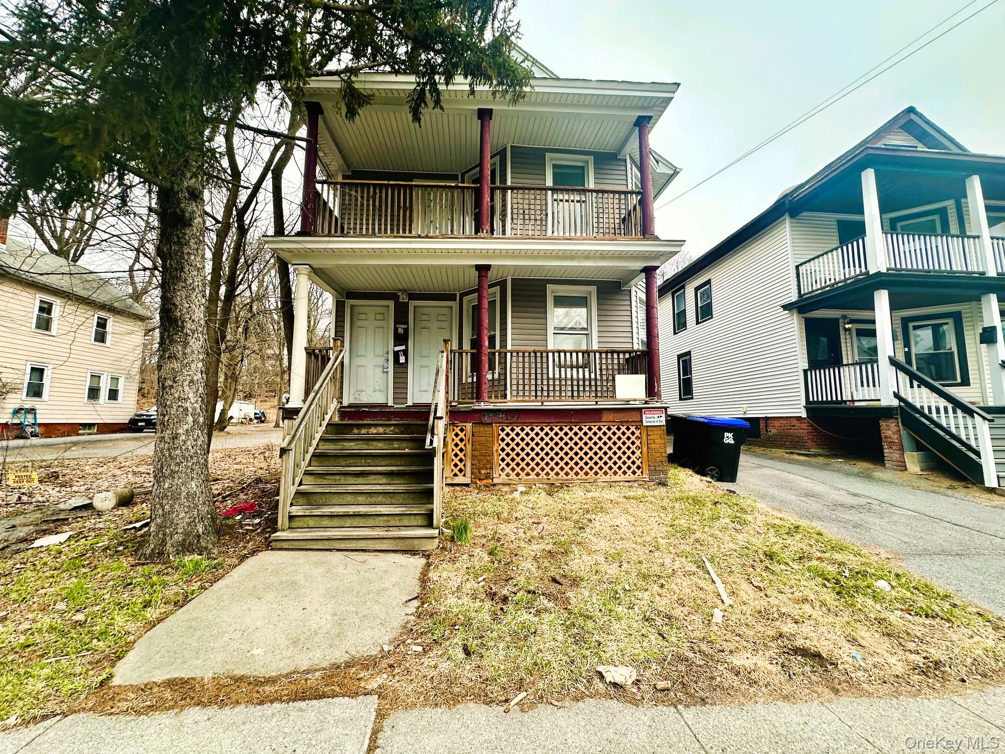 197 North Hamilton Street, Unit 2 Poughkeepsie, NY 12601 - Photo 1 of 12 Front of home, spring cleaning on the way. Front porch will be painted when weather permitted.