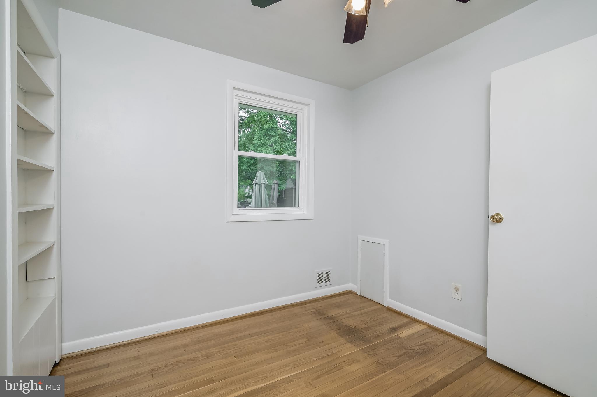 3808 Greenly Street Silver Spring, MD 20906 - Photo 25 of 52 Third Bedroom with hardwoods and ceiling fan
