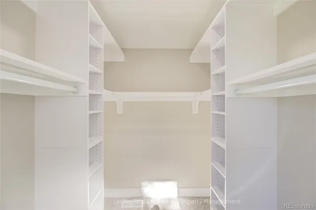 a view of walk in closet