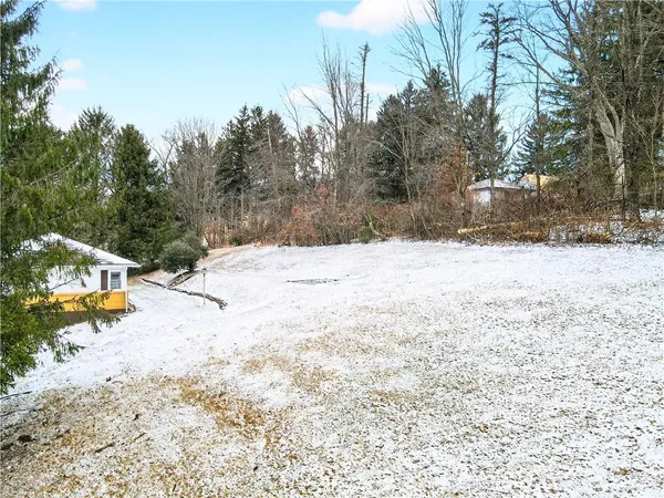 a street view covered with snow