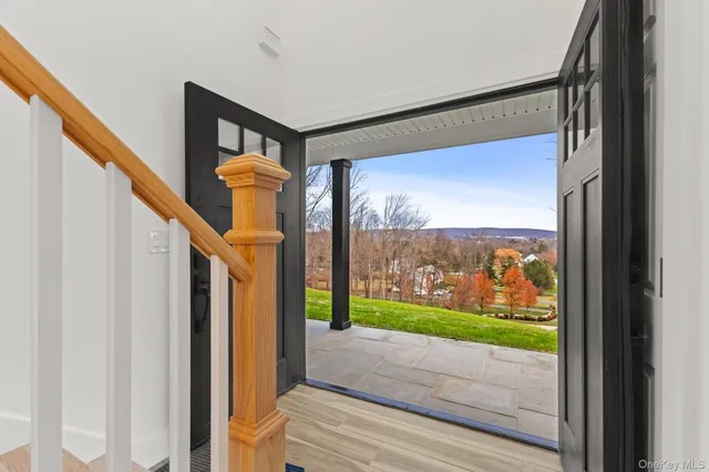 a view of front door