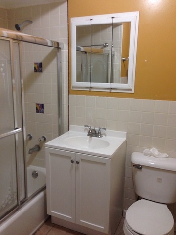 3552 Main Street Skokie, IL 60076 - Photo 5 of 8 a bathroom with a sink toilet and shower