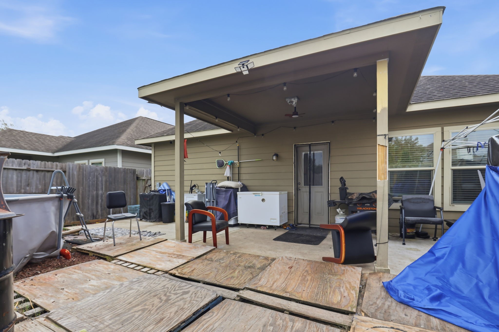 7243 Foxtail Meadow Humble, TX 77338 - Photo 13 of 13 a view of a dinning table and chairs in patio