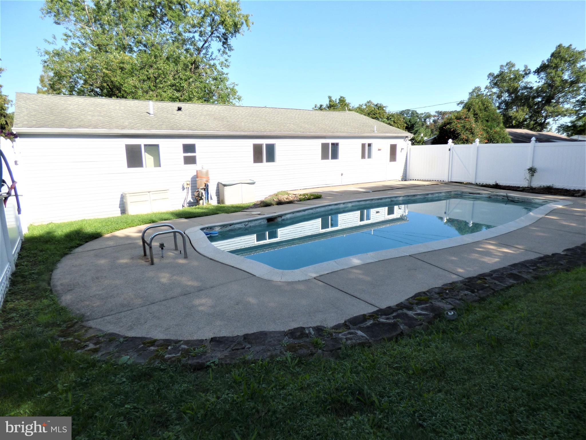251 Parry Road Warminster, PA 18974 - Photo 29 of 34 Rear House - In Ground Pool