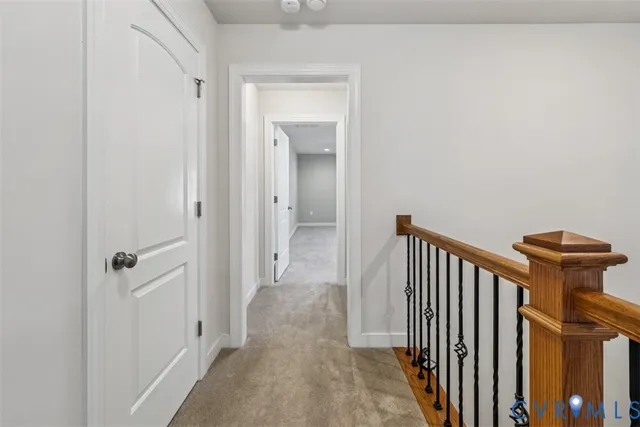 a view of a hallway with a elevator