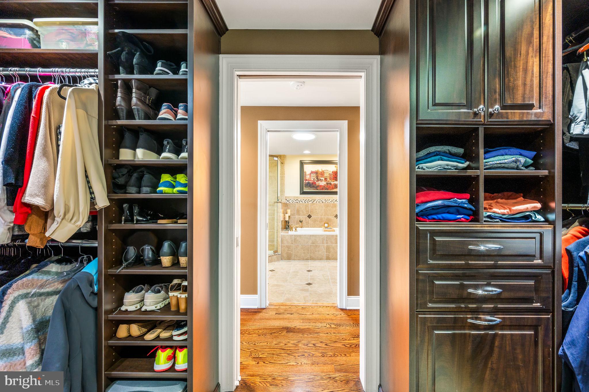 342 Old State Road Berwyn, PA 19312 - Photo 29 of 58 a view of walk in closet with clothes and shoes