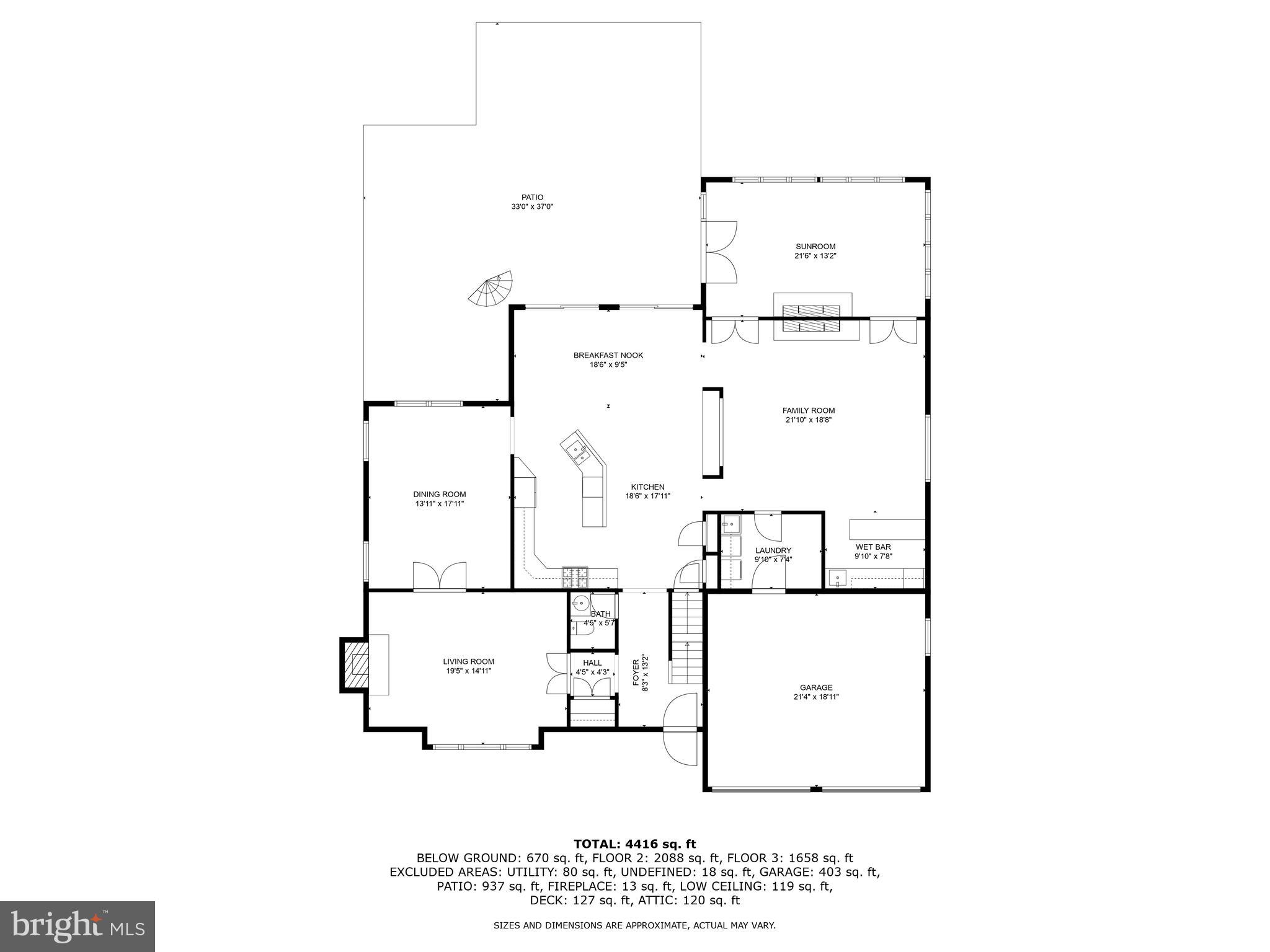 342 Old State Road Berwyn, PA 19312 - Photo 55 of 58 a picture of a floor plan
