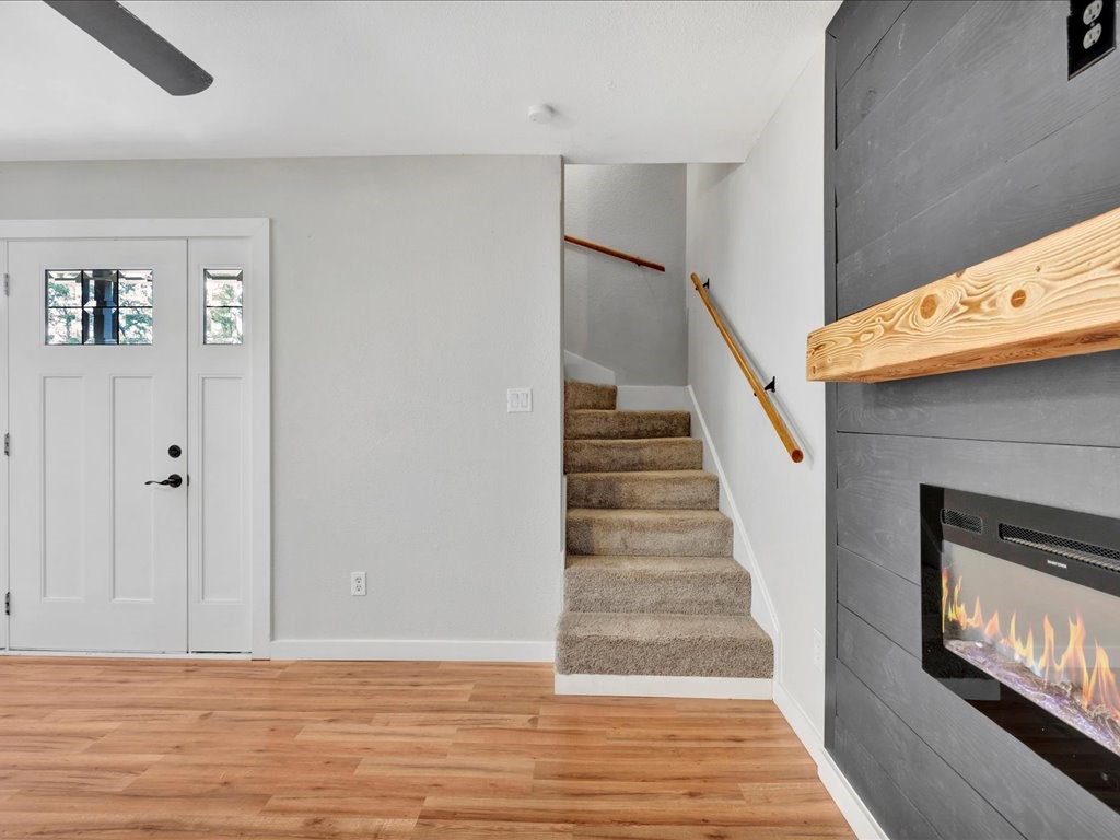 41 Harbour Row Drive Coldspring, TX 77331 - Photo 22 of 36 a view of an entryway with wooden floor