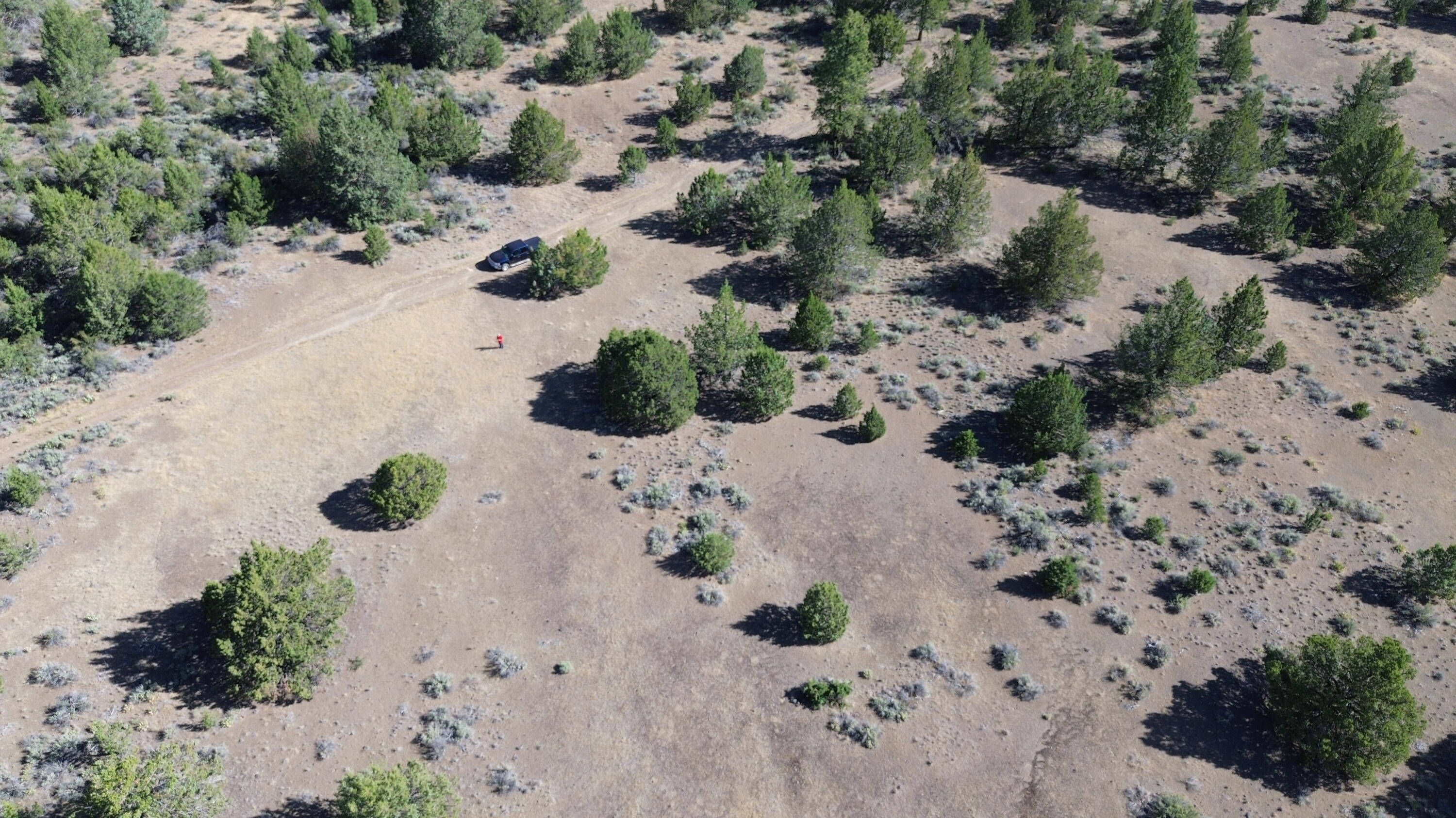 Lot 28 Butte Road Adin, CA 96006 - Photo 18 of 19 an aerial view of a house with a yard covered with snow