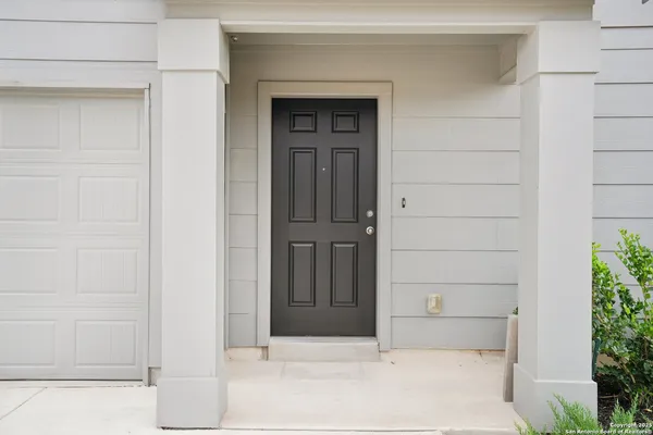 a view of front door