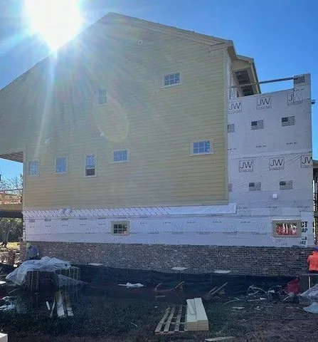 a view of a door of the house