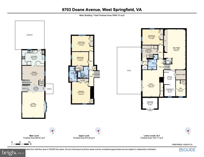 6703 Doane Avenue Springfield, VA 22152 - Photo 52 of 52 Floorplans