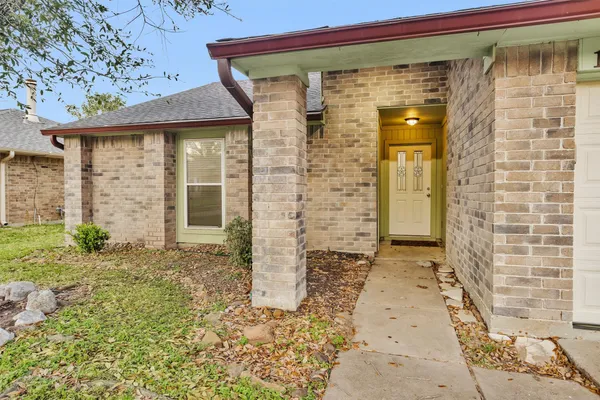 a front view of a house