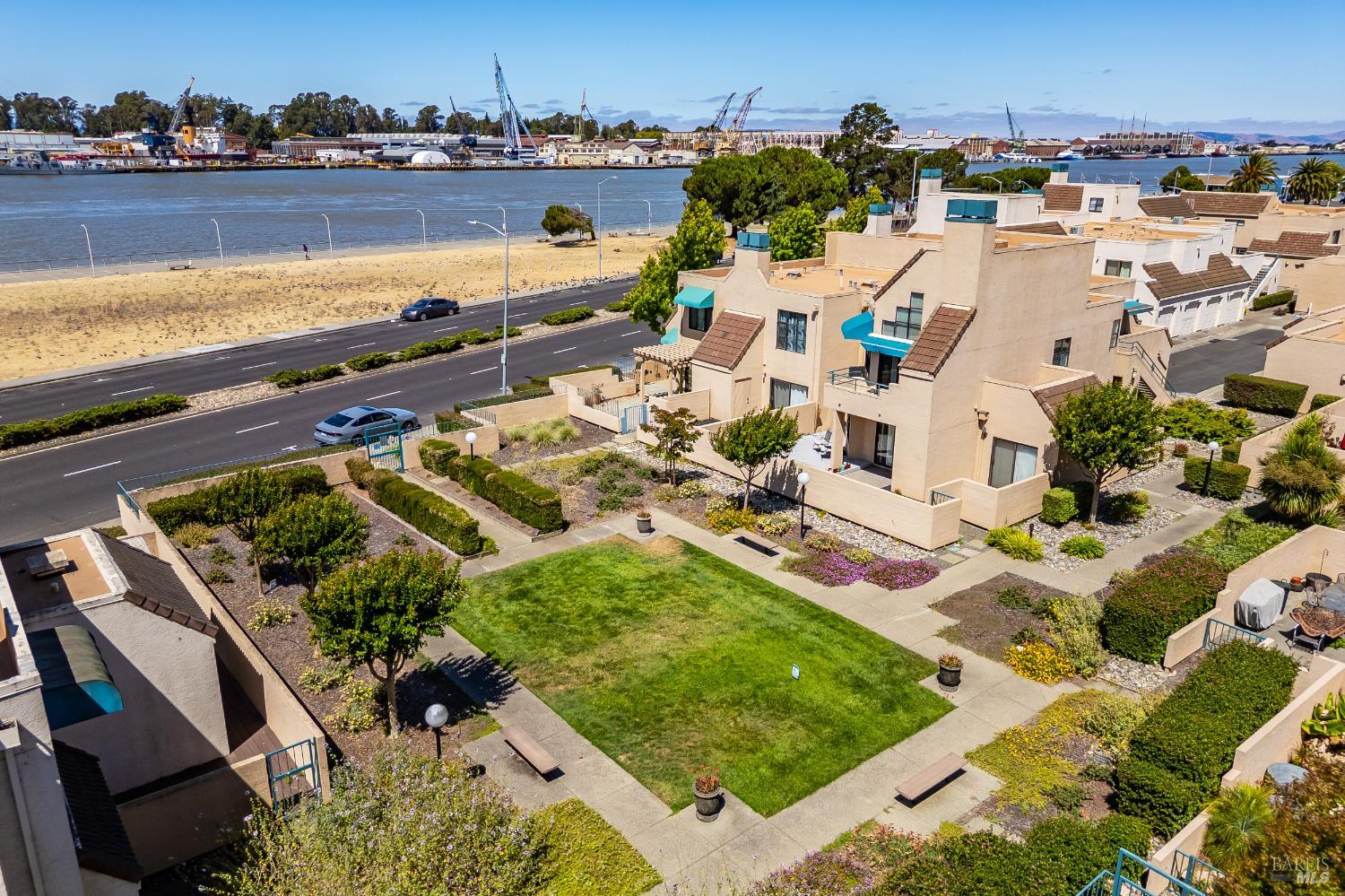171 Nantucket Lane Vallejo, CA 94590 - Photo 43 of 56 an aerial view of a house with a lake view