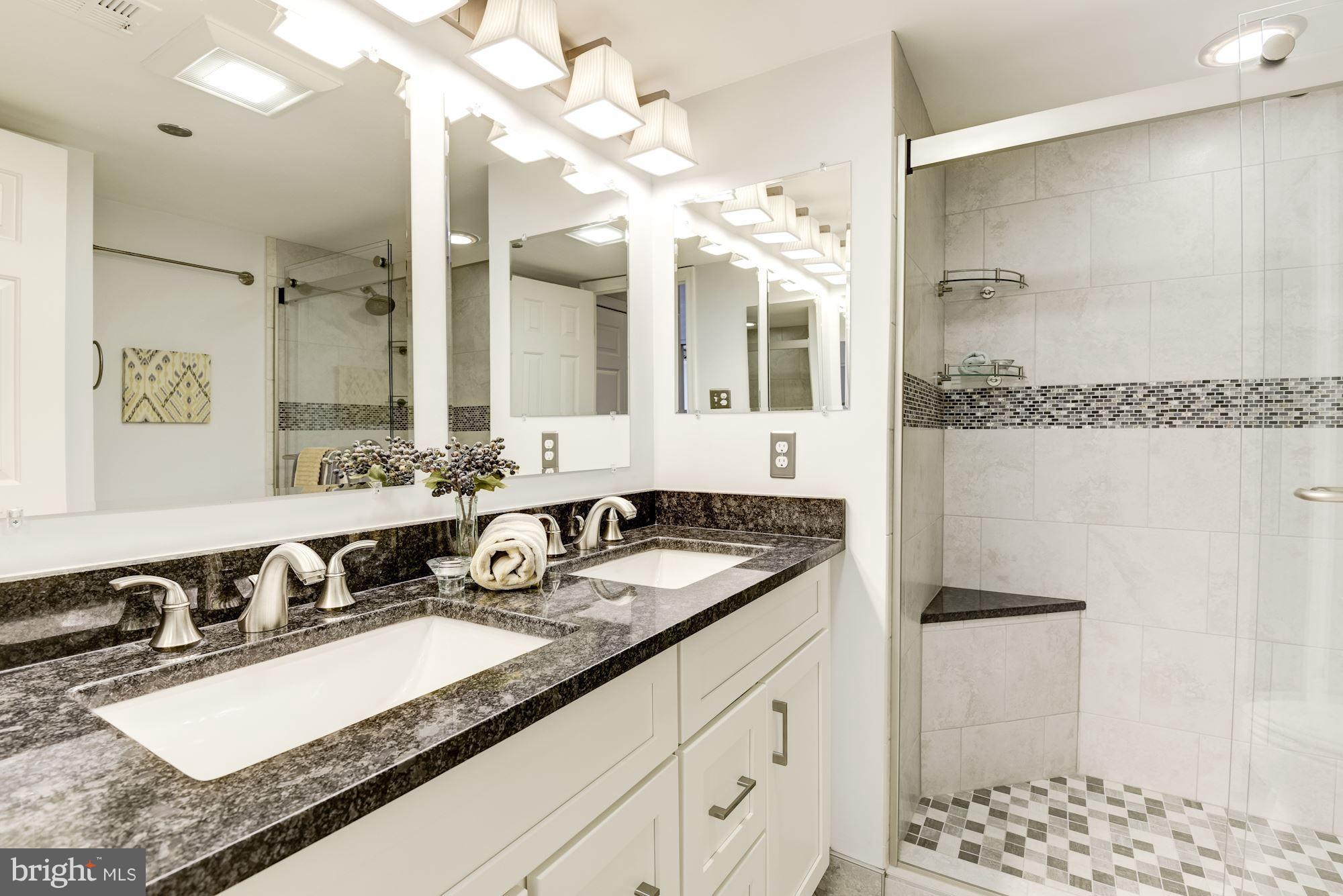 1301 North Courthouse Road, Unit 1812 Arlington, VA 22201 - Photo 16 of 30 Beautifully renovated Master Bath w/ dual vanities