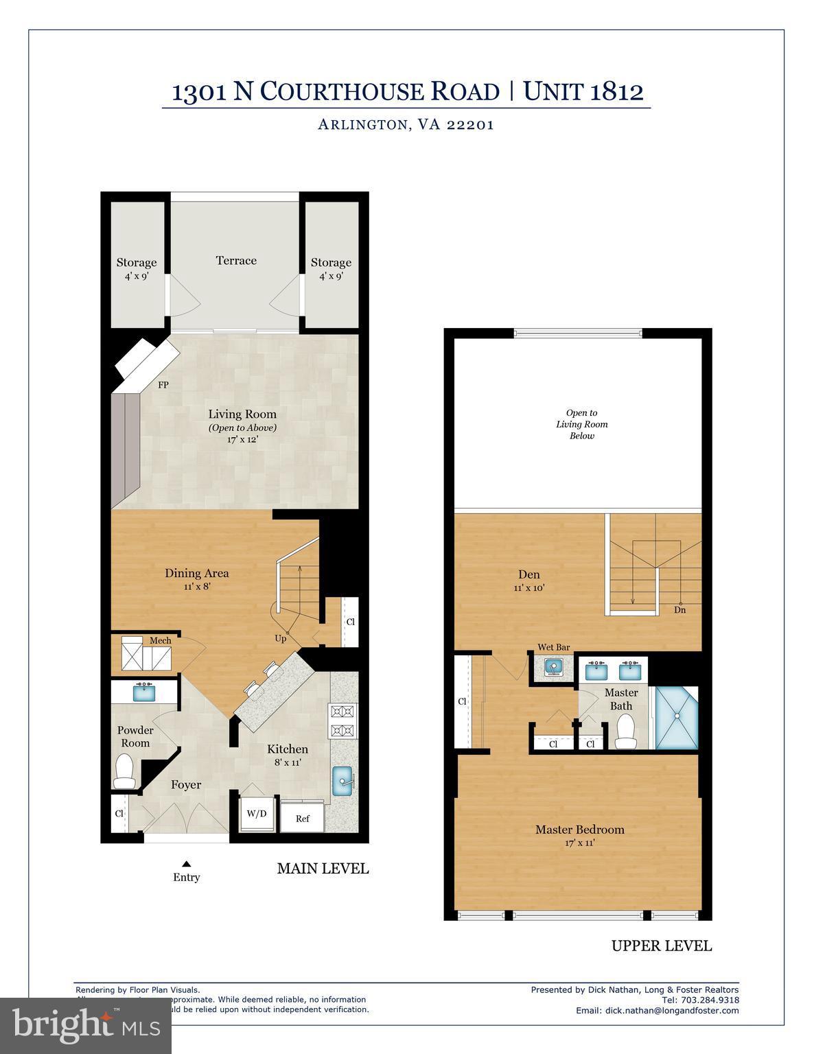 1301 North Courthouse Road, Unit 1812 Arlington, VA 22201 - Photo 30 of 30 Floor Plan
