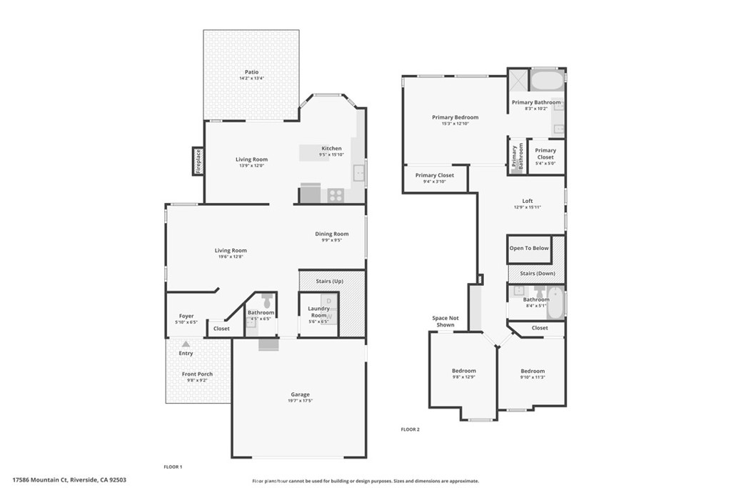17586 Mountain Court Riverside, CA 92503 - Photo 30 of 39 a picture of a floor plan