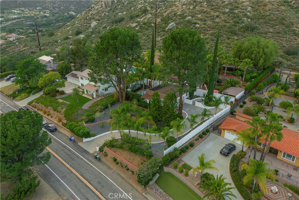 23734 Vista Ramona Road Ramona, CA 92065 - Photo 52 of 62 an aerial view of residential house with outdoor space and trees all around