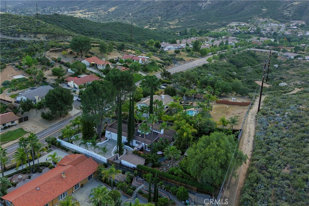 23734 Vista Ramona Road Ramona, CA 92065 - Photo 54 of 62 an aerial view of residential house with outdoor space and trees all around