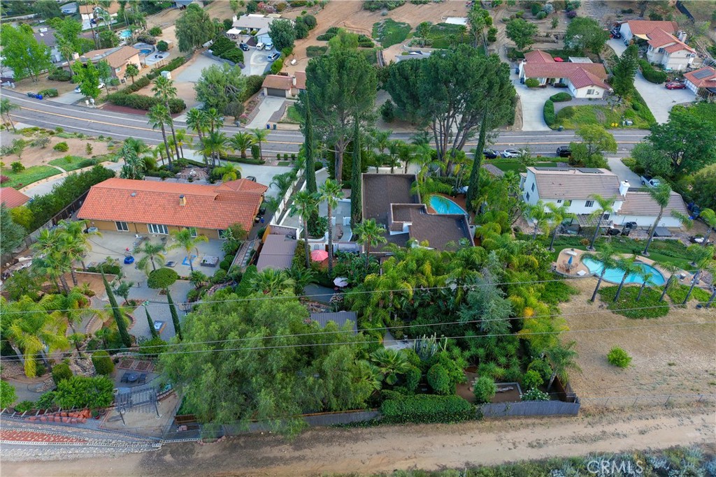 23734 Vista Ramona Road Ramona, CA 92065 - Photo 56 of 62 an aerial view of a house with garden space and street view