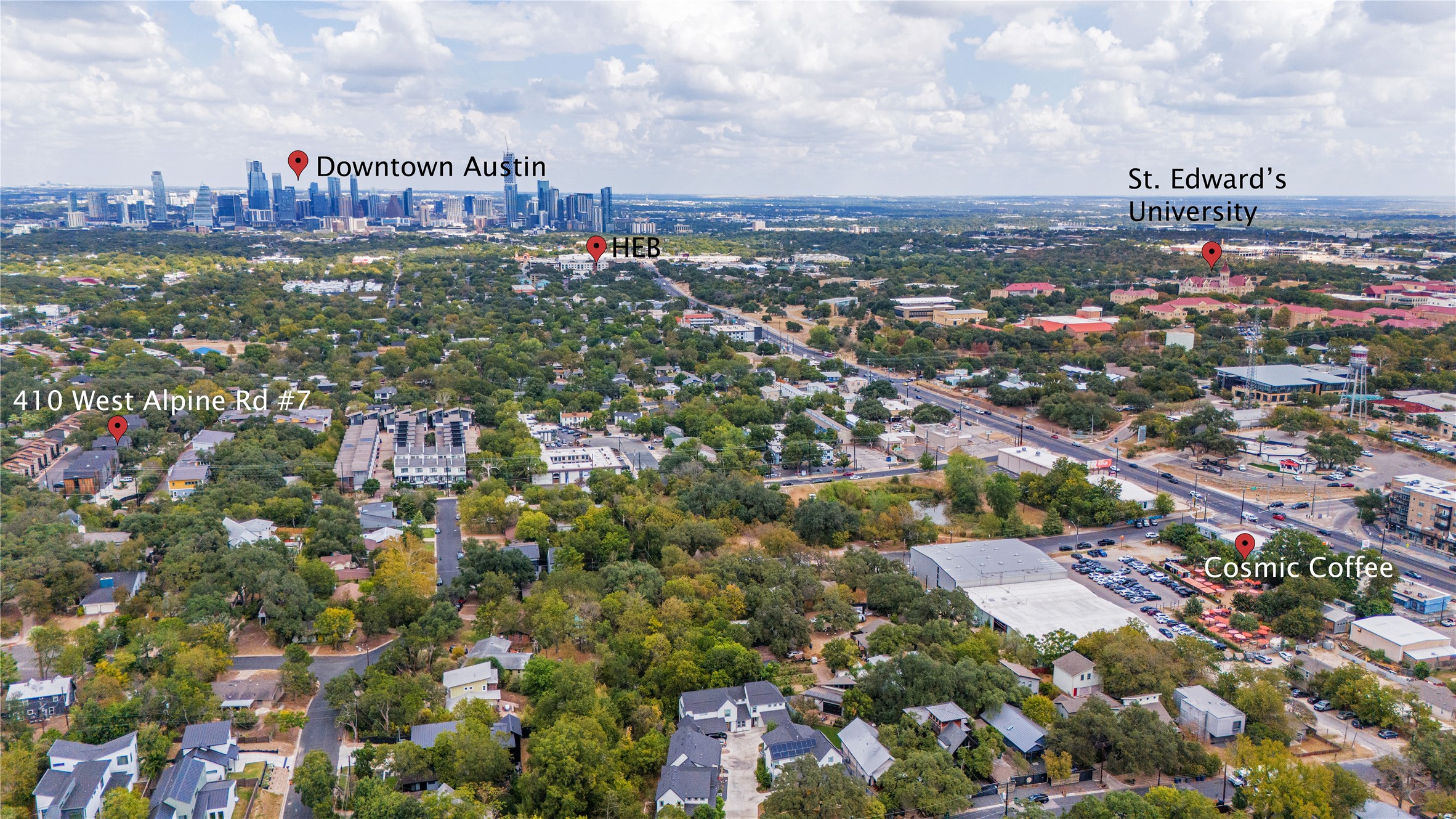 410 West Alpine Road, Unit 7 Austin, TX 78704 - Photo 25 of 26 a view of a city