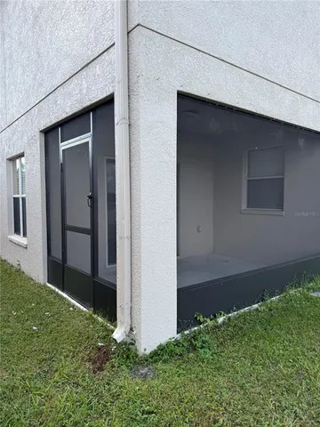 a backyard of a house