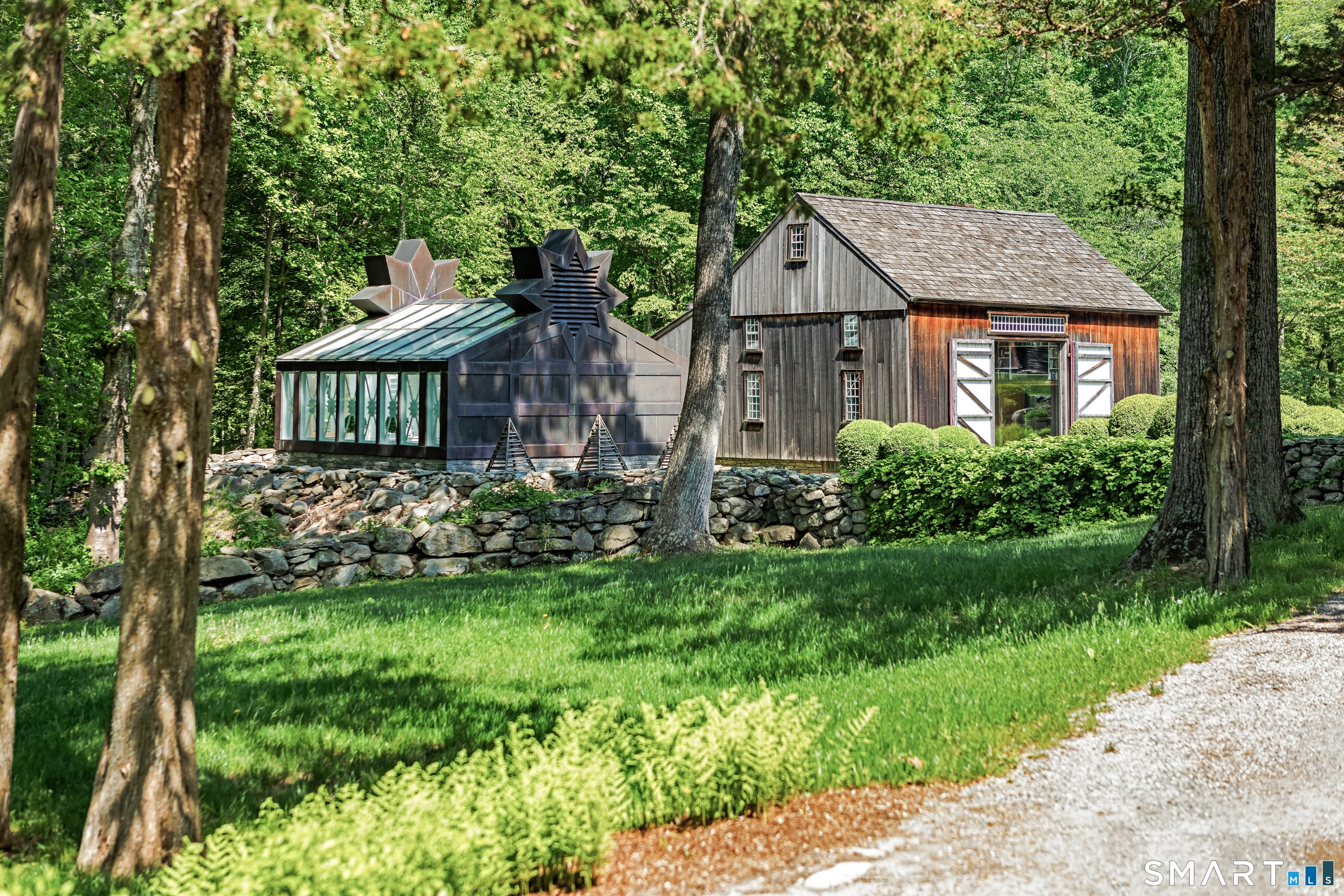 155 A Joshuatown Road Lyme, CT 06371 - Photo 21 of 40 As you enter, the Green House and Barn greet you!