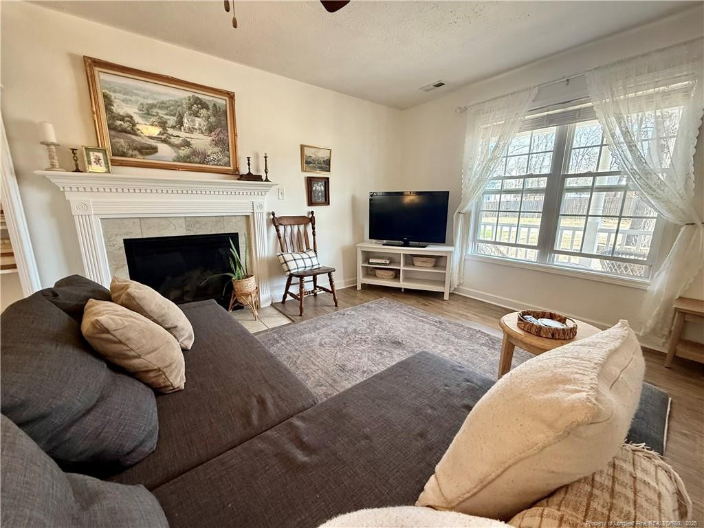 234 Pender Road Spring Lake, NC 28390 - Photo 8 of 39 a living room with furniture and a fireplace