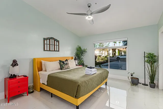 a living room with furniture and a couch