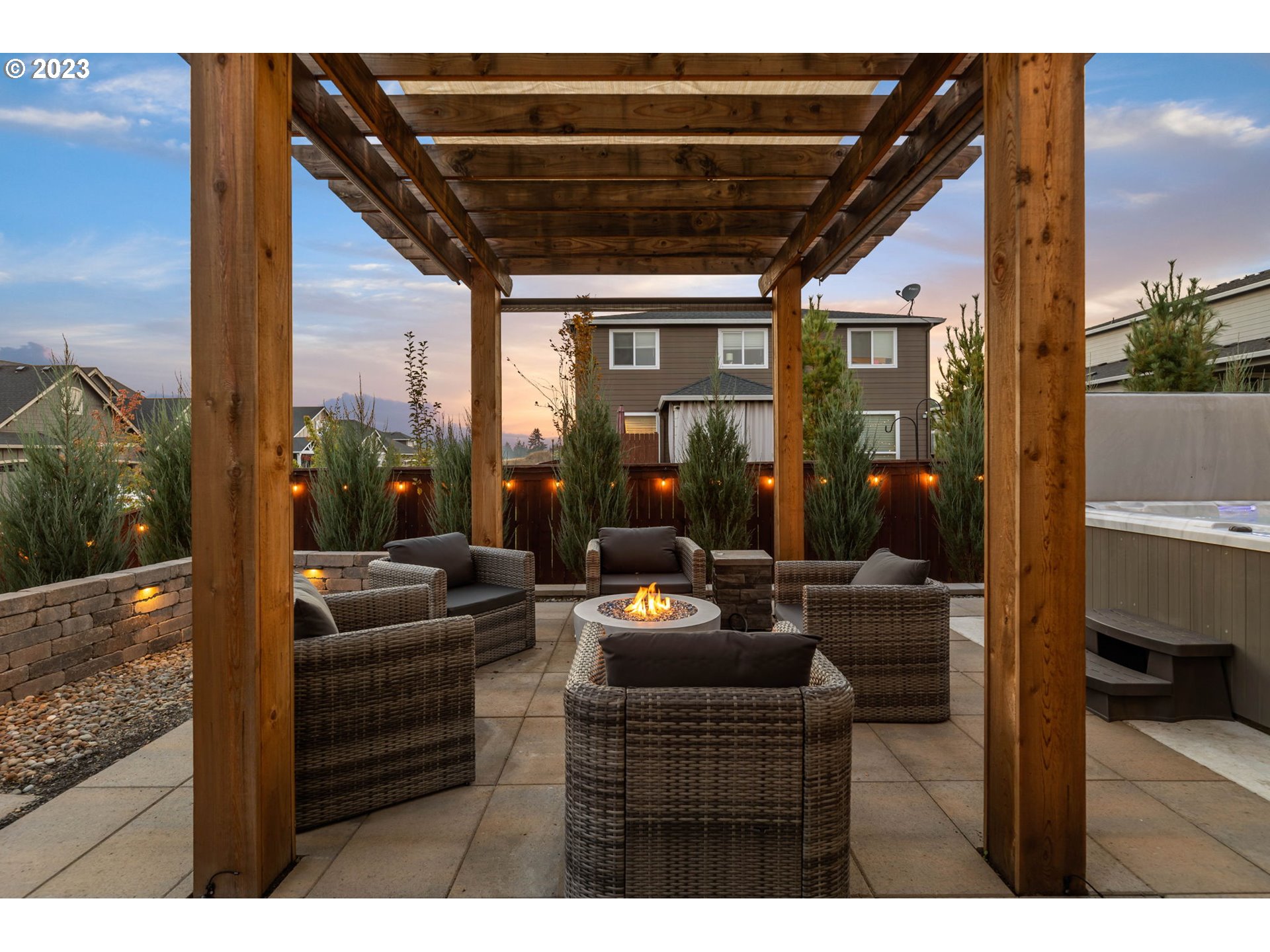 1851 South 47th Place Ridgefield, WA 98642 - Photo 30 of 31 a building outdoor space with patio furniture and potted plants