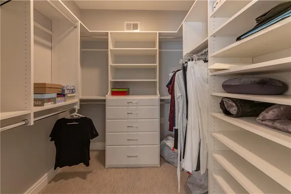 a walk in closet
