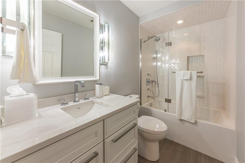 100 Prestonwood Lane Canonsburg, PA 15317 - Photo 20 of 33 a bathroom with a sink a toilet and shower