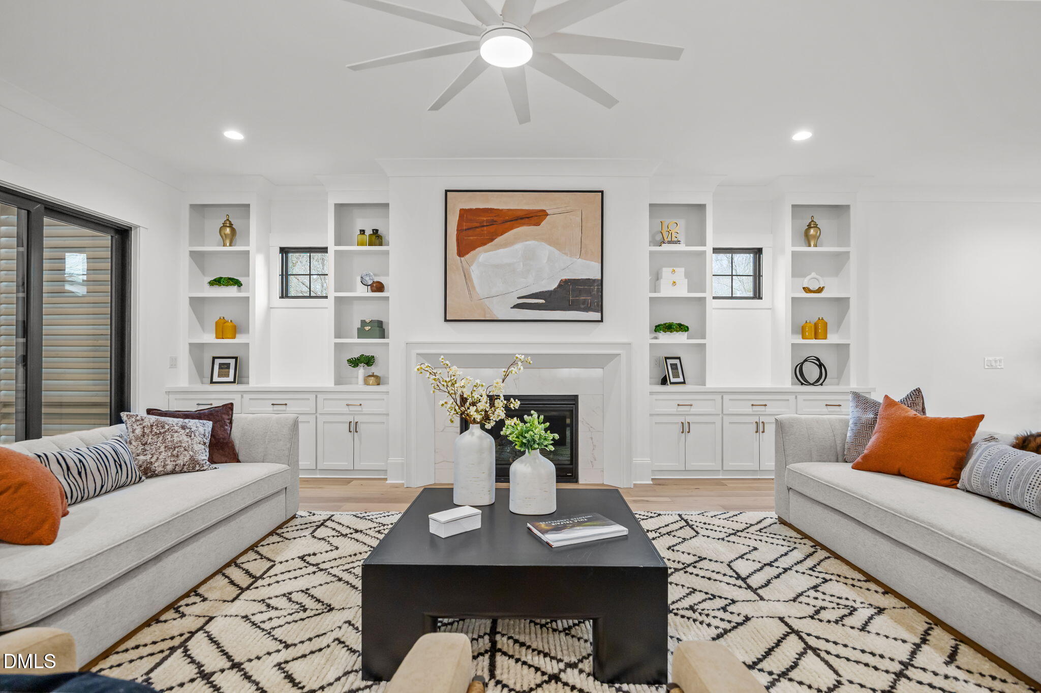 1318 Ivy Lane Raleigh, NC 27609 - Photo 19 of 61 a living room with furniture and wooden floor