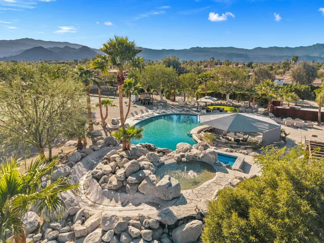 a view of a lake with a mountain