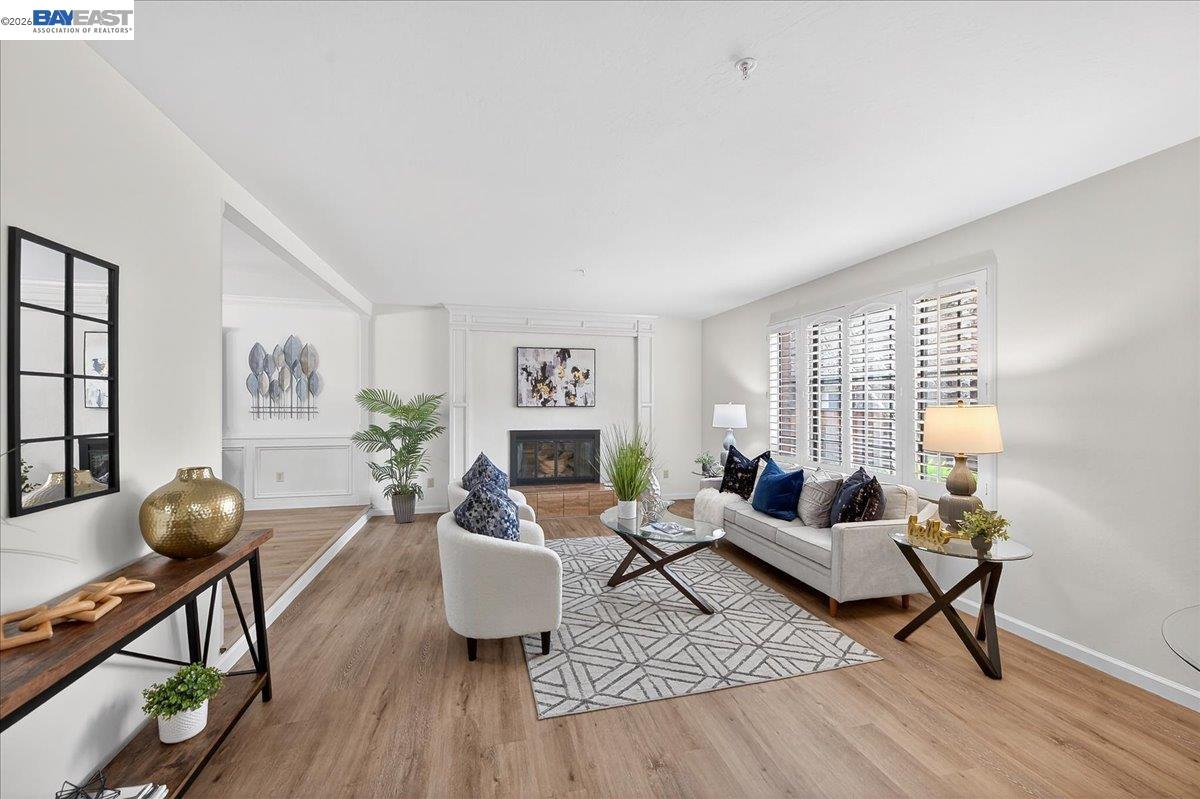 28 Harrington Road Moraga, CA 94556 - Photo 12 of 44 a living room with furniture and a wooden floor