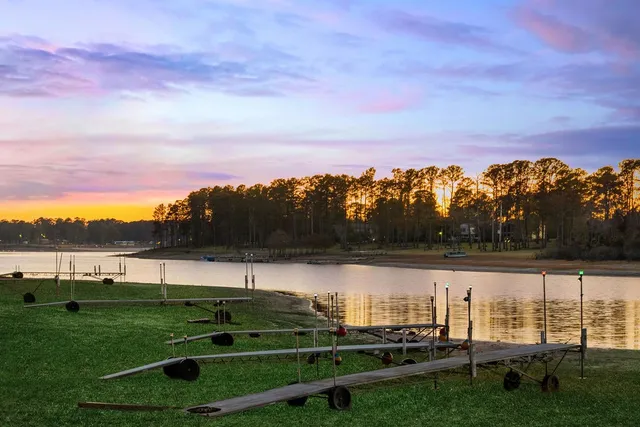 a view of lake with outdoor space