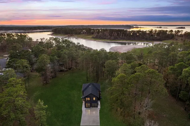 a view of lake with outdoor space