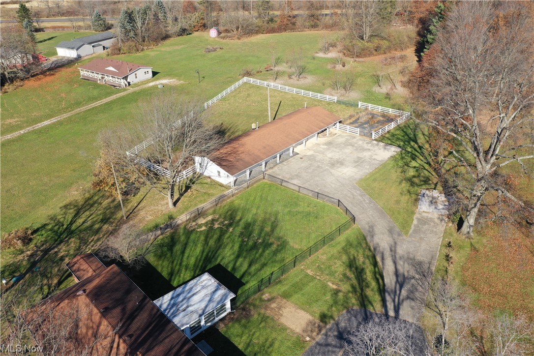 5063 Waterloo Road Atwater, OH 44201 - Photo 31 of 32 Aerial view of rear of home.