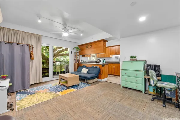 a view of workspace with furniture