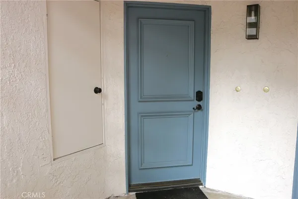 a view of front door