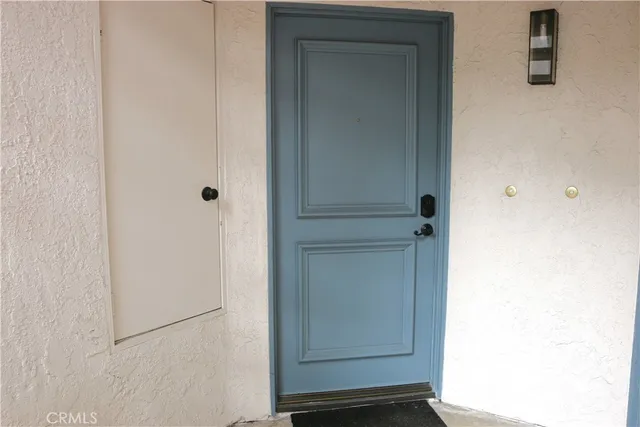 a view of front door