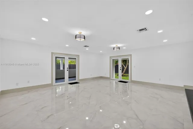 a view of an empty room