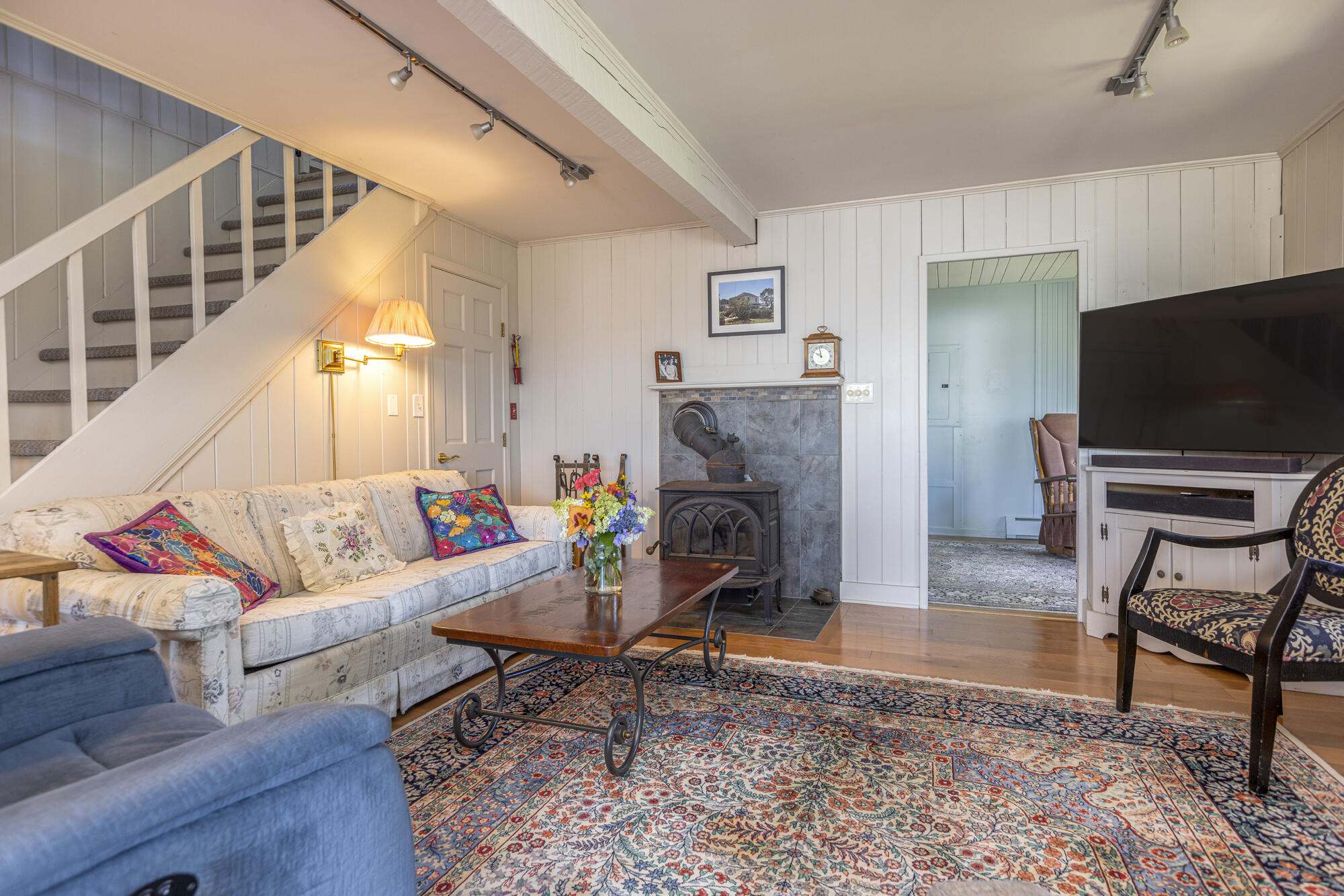 364 Island Avenue Portland, ME 04108 - Photo 13 of 47 Living Room w/wood stove