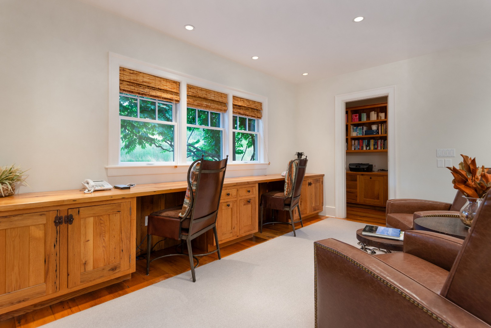 183 Polpis Road Nantucket, MA 02554 - Photo 28 of 62 a view of a workspace with furniture and a window