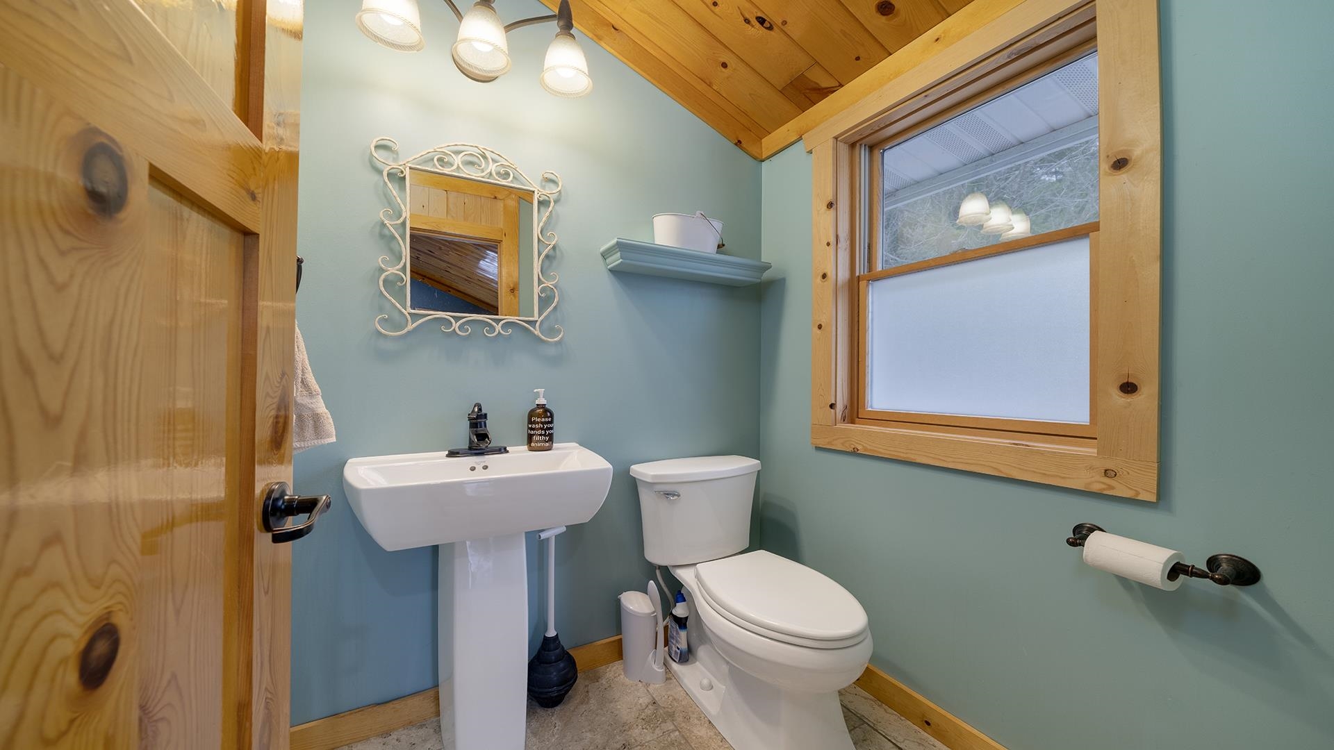 2063 Grand Detour Road Dixon, IL 61021 - Photo 21 of 44 a bathroom with a sink mirror and toilet