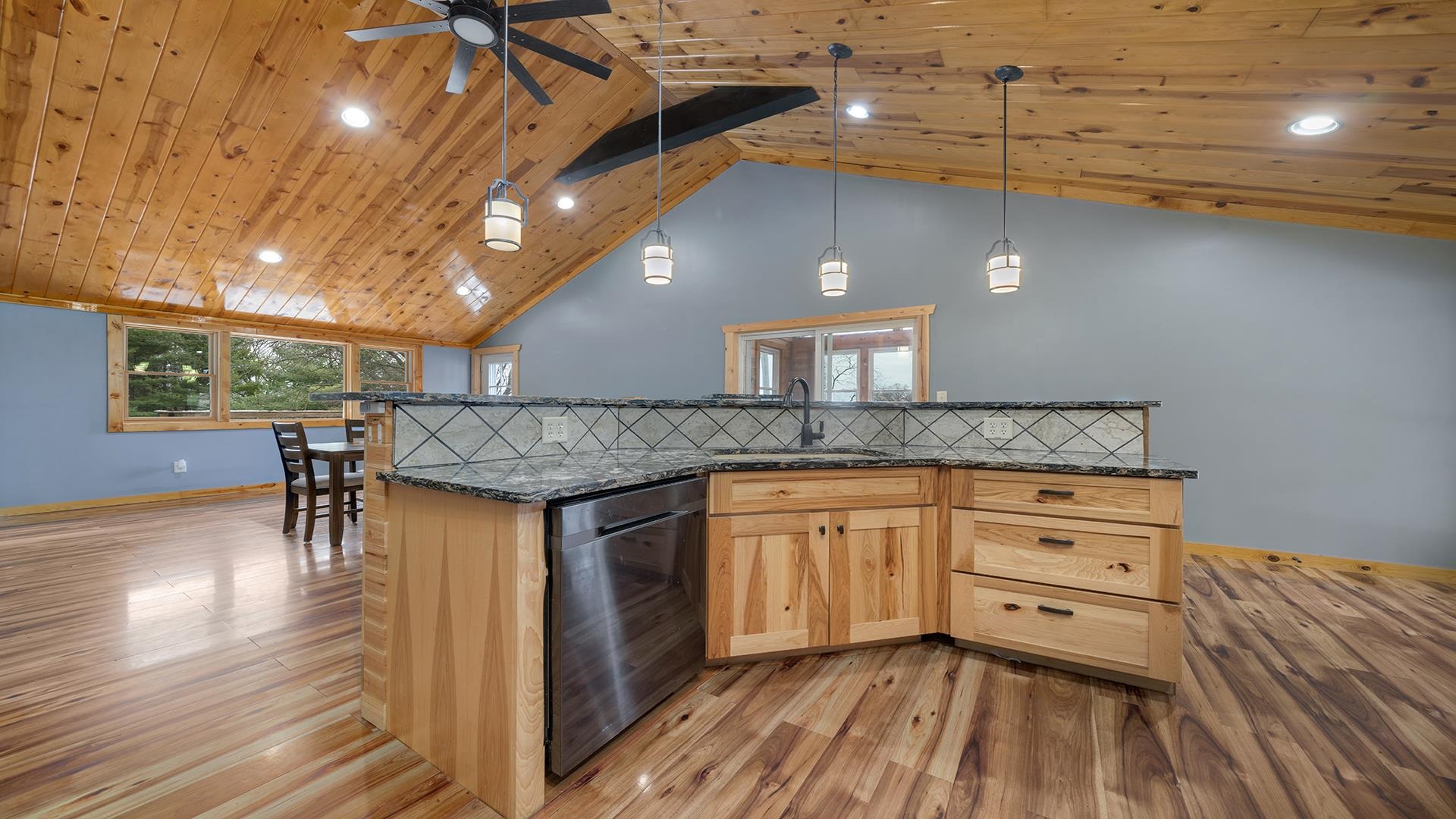 2063 Grand Detour Road Dixon, IL 61021 - Photo 8 of 44 a kitchen with granite countertop a stove and cabinets