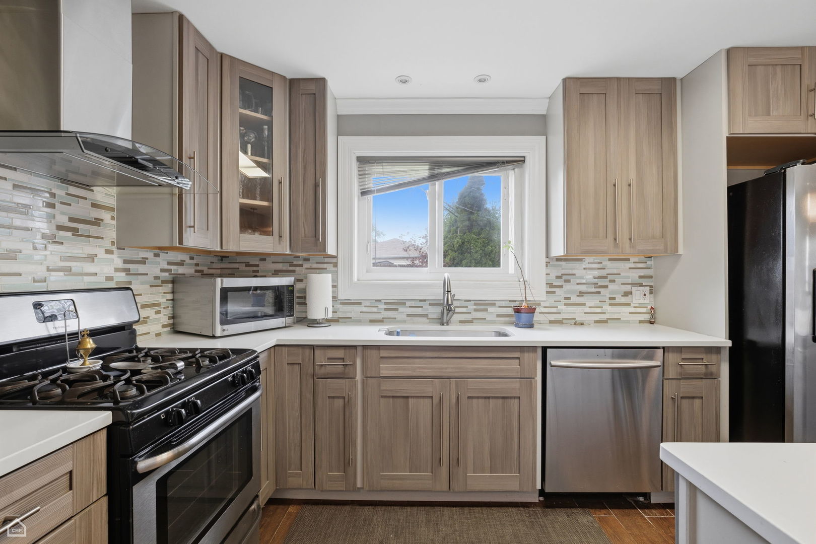 7301 Davis Street Morton Grove, IL 60053 - Photo 4 of 14 a kitchen with a stove and a sink