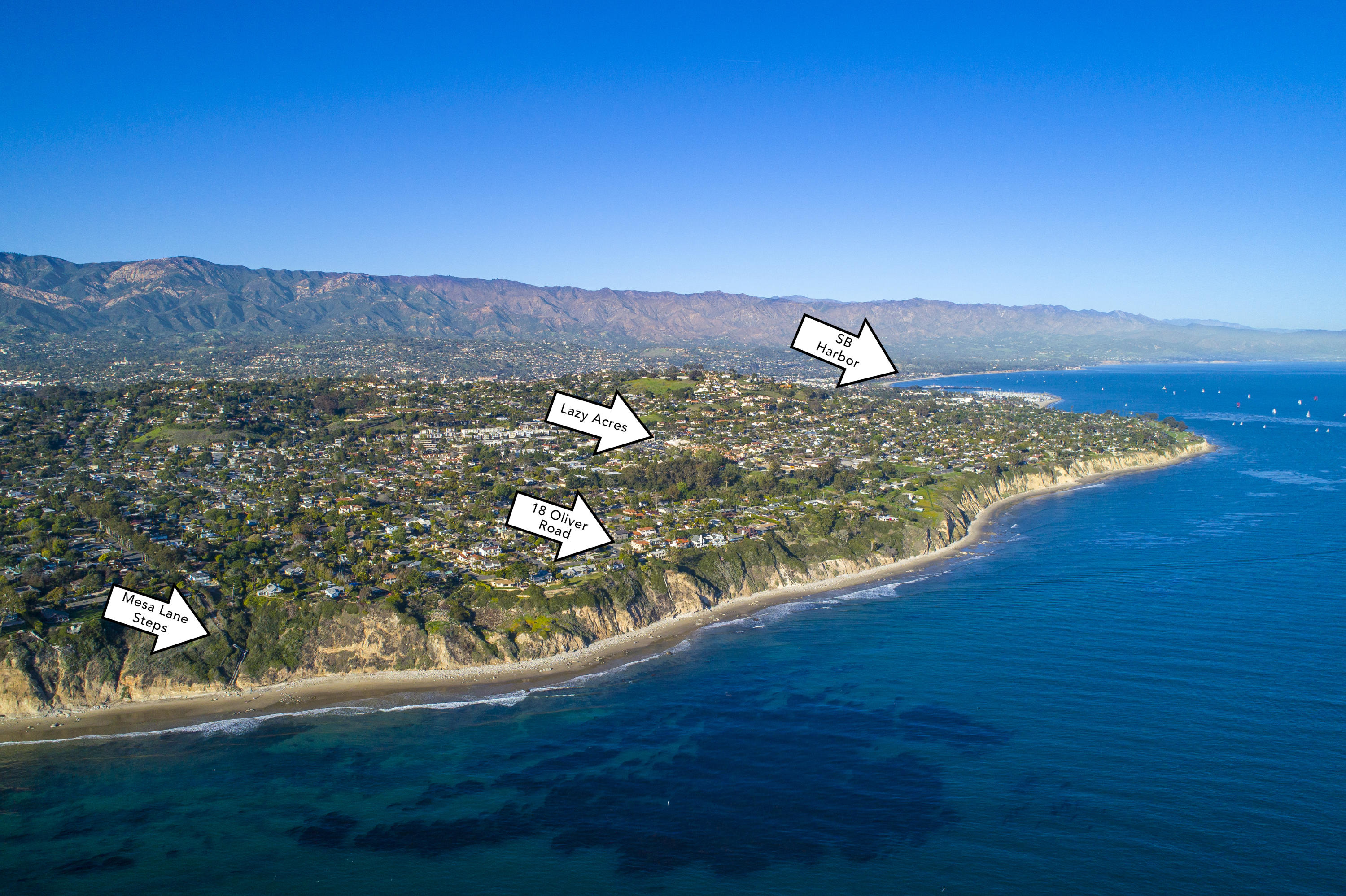 18 Oliver Road Santa Barbara, CA 93109 - Photo 3 of 3 a view of a lake with a mountain