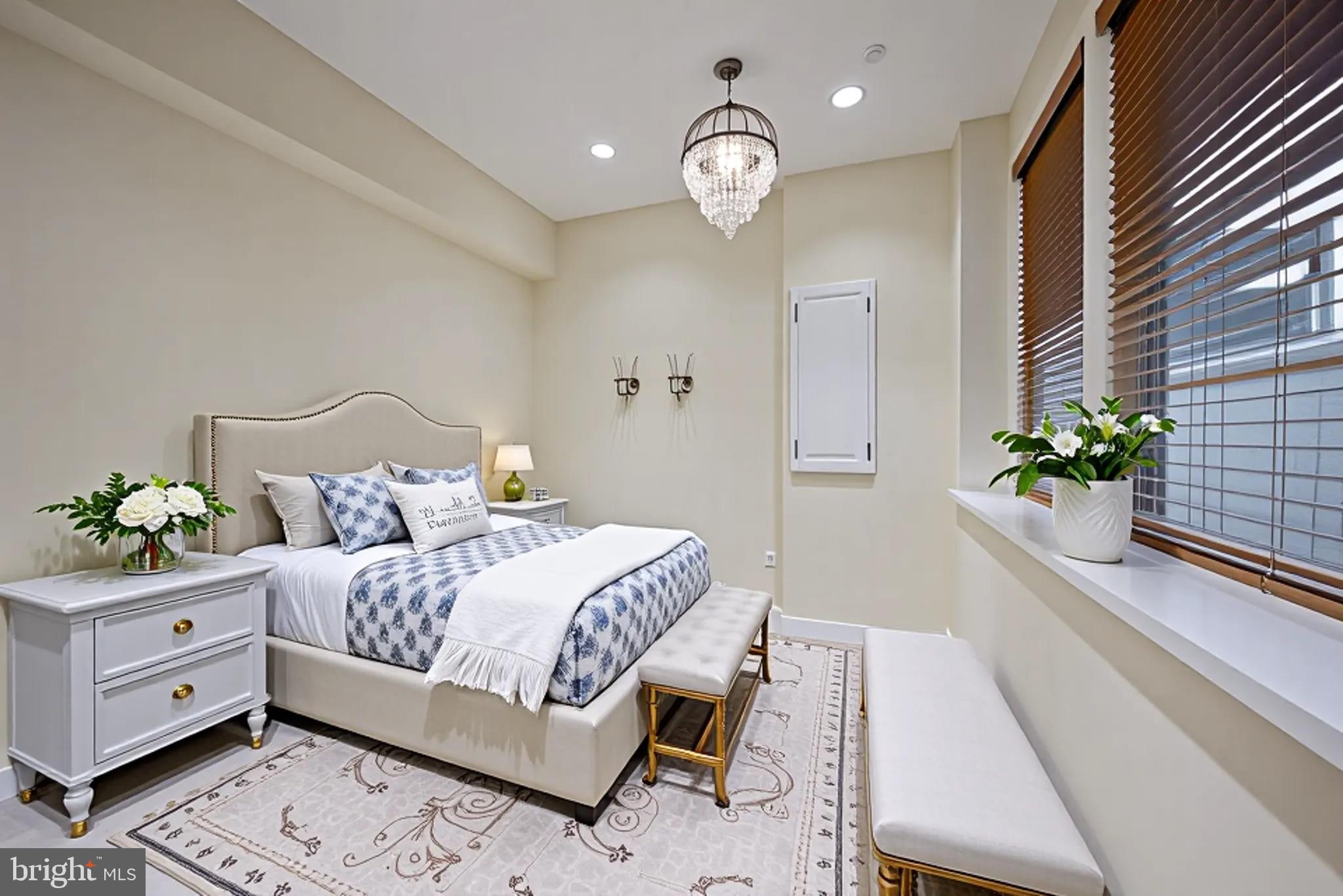 8976 Tawes Street Fulton, MD 20759 - Photo 10 of 65 a bedroom with a bed and a potted plant